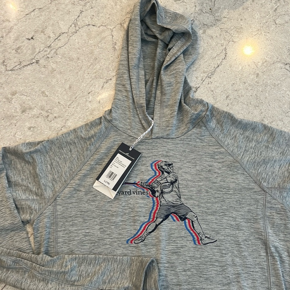 Vineyard Vines Boys Lax Graphic Hoodie Tee
